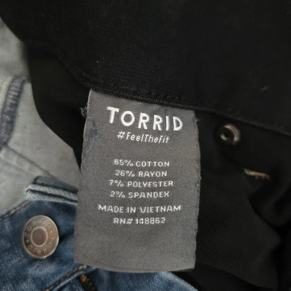 Torrid Blue Flare Women's Jeans - Picture 2 of 5